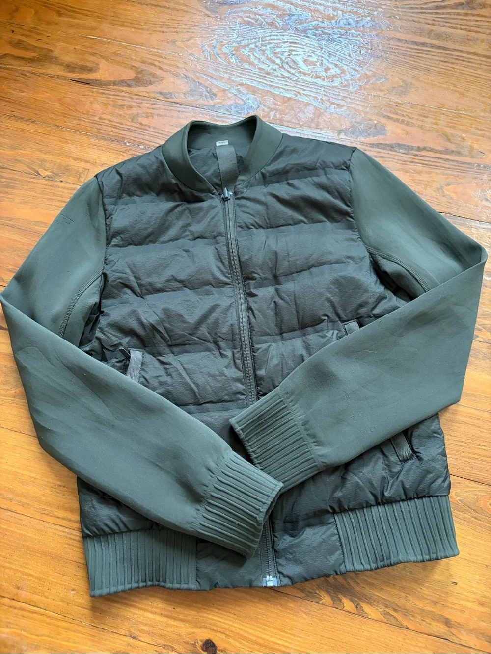 Lululemon‎ Women’s size 4 Down & Around Bomber Reversible Bomber Jacket Green
